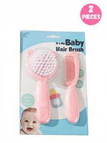 Set de 2 piezas de peine y cepillo para caspa para niños, niños y niñas, para uso diario, fácil de llevar