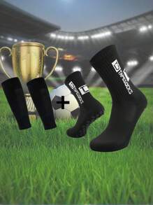 4/10 Pares de calcetines de fútbol con agarre para hombres, calcetines deportivos antideslizantes para baloncesto, fútbol, regalos de Navidad, Acción de Gracias y Año Nuevo