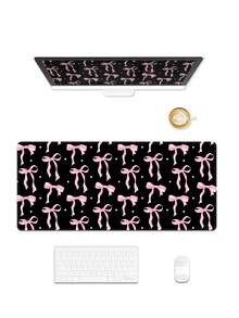 Queen Black Bow Mouse Pad Kawaii Mouse Pad Academic Fashion Computer Desk Pad Is Suitable For Laptop Non-Slip Rubber Base Pad Office Accessories Decorative Edge Lock Edge Desk Pad - Multicolor - View 6