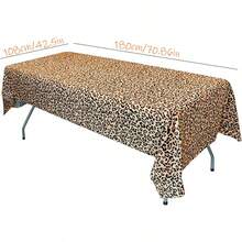 1/2/3 khăn trải bàn họa tiết da báo, khăn trải bàn hình chữ nhật họa tiết da báo động vật hoang dã, khăn trải bàn sọc họa tiết da báo cho sở thú, rừng rậm, săn bắn, trang trí tiệc họa tiết da báo - Nhiều màu - Xem 5