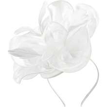 1 Stück Fascinator Hut Teezeremonie Kopfschmuck mit Bändern, Federn auf Haarband und Clip für Mädchen und Frauen, Haaraccessoire