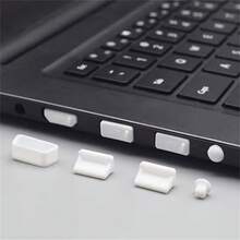 16pcs Silicone Laptop Camera Privacy Cover - Dust Proof Plug Set For PC Ports & Interfaces, Dustproof Waterproof Protection Covers, Laptop USB, Type-C, RJ45 Network, Audio Jack Universal Silicone Caps - Multicolor - View 6