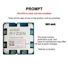 AMD Used Ryzen 5 7500F R5 7500F 3.7GHz 6-Core 12-Thread CPU 5NM L3=32M Socket AM5