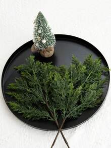 1 peça/3 peças de galhos de cedro e pinheiro-norfolk macios e realistas de 53 cm de comprimento, feixes de folhas de pinheiro e cipreste verde, plantas artificiais, arranjo de flores artificiais de cranberry faça você mesmo, adequado para decoração de árvore de Natal, decoração de casa, varanda interna e externa, jardim, atividades para festas de fim de ano, decoração de mesa de Natal | presentes de decoração de Natal