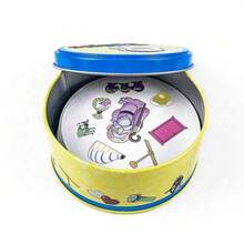 男女通用现代圆形纸牌游戏套装 - 优质主题游戏套牌，适合开学社交聚会 - 彩色 - 查看 1