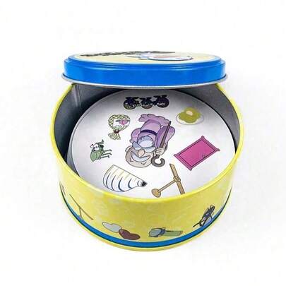 男女通用现代圆形纸牌游戏套装 - 优质主题游戏套牌，适合开学社交聚会