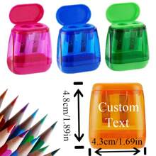 1 pièce/4 pièces Taille-crayons personnalisés qui sont pratiques et doux, ne salissent pas les mains et sont faciles à utiliser. Petits cadeaux personnalisables, convenant aux enfants, aux biens personnalisés, aux cadeaux personnalisés, aux amis, à la famille et aux camarades de classe. Petits cadeaux pour la rentrée scolaire, fournitures scolaires, achats de rentrée scolaire et fournitures de classe.
