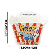 CRAYON SHINCHAN Bol ceramic creativ pentru chipsuri de cartofi Crayon Shin-Chan, bol pentru salată de fructe drăguț, asemănător desenelor animate, bol mare pentru tăiței instant, aspect comercial de înaltă calitate
