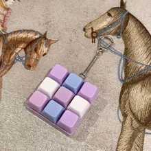 1 pieza Llavero con forma de gato, juguete antiestrés de apretón, probador de interruptores de teclado mecánico, accesorio de escritorio con llavero, colgante de teléfono, juguete novedoso, juguete pop antiestrés - Multicolor - Ver 11