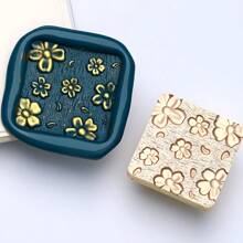 1 Pc, Cluster Flower Plant Series Sealing Wax Stamp Head, Suitable For Cards/Envelopes/Wedding Invitations/Gift Packaging/Suitable For Handmade DIY Production And Gift Sealing, School Supplies, Back To School