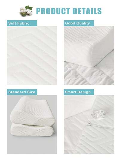 Memory Foam Pillow, Bamboo Fiber Slower Rebound, Health Care, Relaxing Orthopedic Neck Support Relief 35X56 view 6