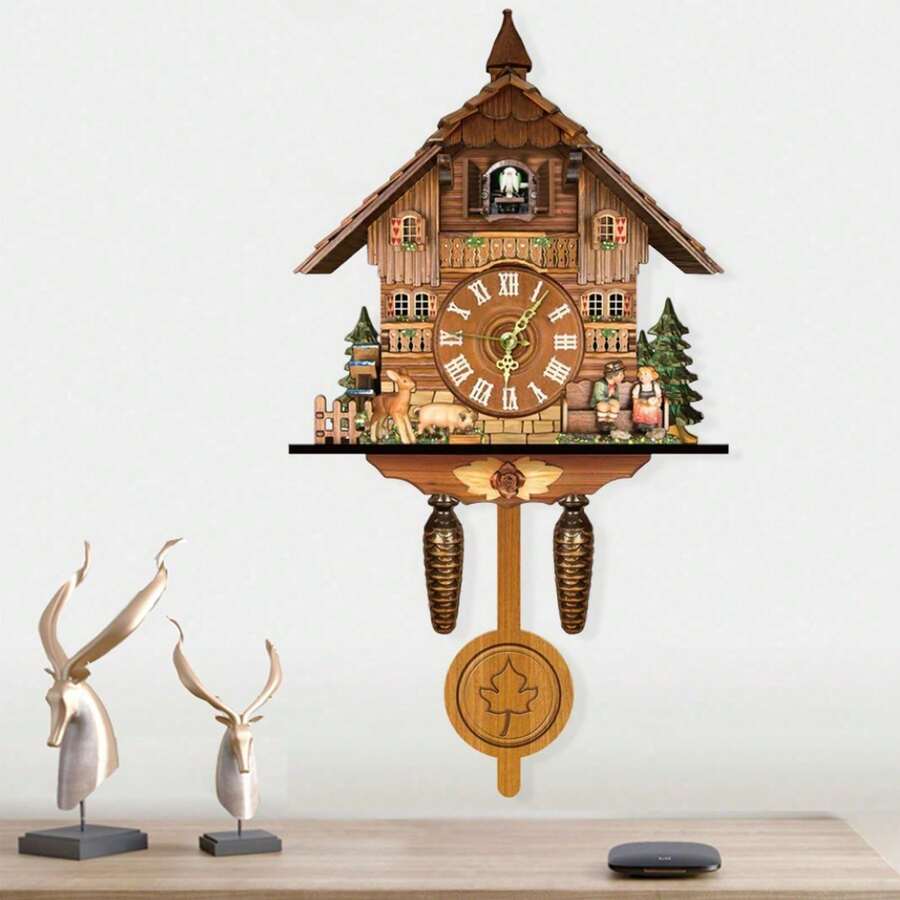 Wall Clock, Indoor Creative Decoration Wall Clock For Living Room, Bedroom, Study, Office, Kitchen, Bathroom, Public Place, Dining Room, Porch, Business Place - Colorful - 查看 1
