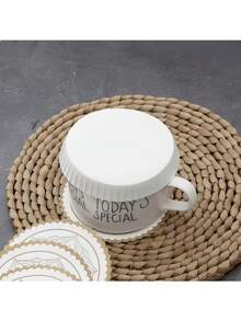 1/50/100/150个一次性纸杯盖，可堆叠玻璃可重复使用旅行浓缩咖啡杯盖 - 彩色 - 查看 8