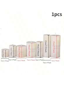 24/12/4/1pc Ivory White Large Cylindrical Candle - Smokeless, Odorless, Used For Emergency Lighting In Households Church, Prayer, Repentance Romantic Wedding And Home Decor 4 Size Options