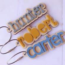 Backpack Name Tag Boy, Personalized Acrylic Keychain, Custom Name Tag, Custom Bag Tag, Kids Name Tag, Back To School Name Tag Diaper Bag Tag - Multicolor - View 4