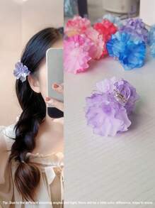 1 pièce Pince à cheveux fleur, pince latérale florale, pince à cheveux, accessoire de cheveux Camélia