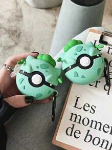 pokemon Pokémon Apple Wireless Bluetooth Headphone Case (With Hook, Hook Style Random) Cute Cartoon Silicone Anti-Drop Apple Headphone Case, Suitable For AirPods 1/2/3/4/Pro/Pro 2. (Some Hooks Have Fillers In The Holes, Which Can Be Manually Removed.)