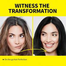 SEVICH Hair Fiber Spray - Instant Hair Thickening Powder For Men & Women, Hair Building Fibers For Thinning Hair, Root Touch Up Hair Color, Waterproof, Sweatproof, Natural Look,120ml Dark Brown Friend's Gift - 黑色 80ML - 查看 4