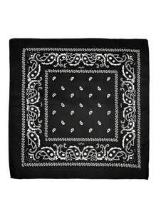 6/3 Pcs Paisley Pattern Bandanas Assorted Cowboy Bandanas Unisex Novelty Print Head Wrap Scarf Wristband For Adults
