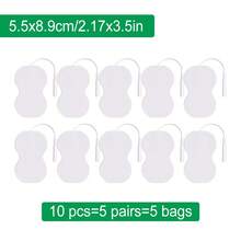 Parches de electrodos reutilizables y autoadhesivos premium para unidad TENS, compatibles con máquinas TENS/EMS para estimulación muscular. Utilizan conectores de cable de clavija de 2,0 mm y vienen disponibles en varios tamaños. - Multicolor - Ver 20