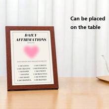 3 pièces - Affiche de gradient d'aura abstrait, art mural spirituel d'affirmation quotidienne rose, peinture sur canevas de papillon, décoration de salle esthétique, cadre en option