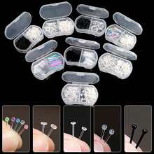 透明耳环，塑料耳环，简单隐形耳环，用于耳部感染，新款耳洞