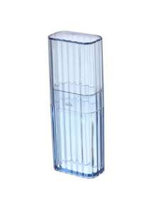 Cutie de călătorie pentru scobitori, cutii de curățare pentru bețișoare, cutii de organizare pentru depozitare, transportatori mici, recipient din plastic, tampoane simple, suport pentru scobitori, cutii de curățare pentru bețișoare, cutie de depozitare pentru călătorie, recipient transparent mic pentru depozitarea articolelor mici