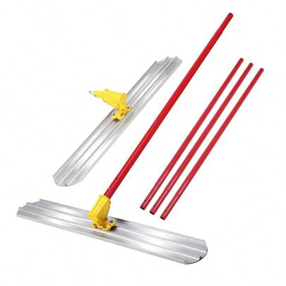 Truelle à béton, 48 x 8 pouces, truelle à béton en magnésium, ensemble pour béton avec poignée extensible de 72 pouces, support * 3, outils de lissage de surface, porte-outils pour béton, truelle à béton