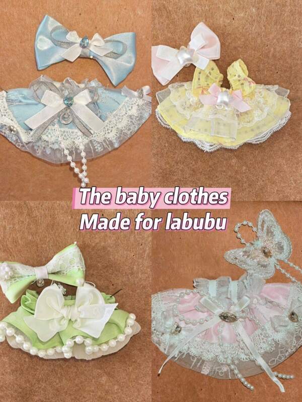 17cm Doll Clothes, Party Clothes For Sitting, Clothes Suitable For First- And Second-Generation Dolls, Princess Dresses, Cute Dresses, Original Doll Clothes
