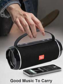 T&G سماعة بلوتوث لاسلكية محمولة قوية بقوة 10 واط، مقاومة للماء والسقوط، مزودة بحزام للحمل، تحتوي على بطارية ليثيوم وتدعم إدخال البطاقات والفلاشة، مزودة بمضخم صوت