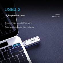Lenovo TPCU301plus Dual-Use USB Flash Drive For Mobile Phone And Computer USB3.2 High Speed 128G Apple Android Computer Three-In-One Mini Metal