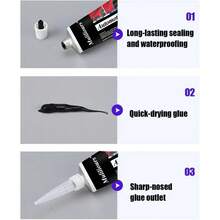 H4Cacle 汽车密封胶 耐热耐油 免垫片防水 汽车裂缝修补黑色粘合剂