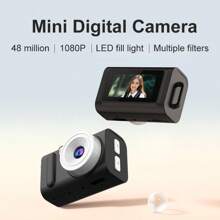 1080P HD Digital Mini Camera Intelligent Focusing Screen 4800W Pixels Compatible MicroSD 32GB 64GB 128GB