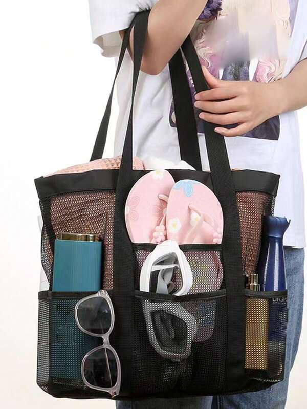 Large Capacity Swimming/Beach Mesh Waterproof Storage Bag