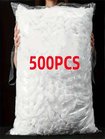 500/100pcs Colorful Disposable Cling Film Covers - Plastic, Durable & Flexible For Kitchen, Picnics, BBQs, Parties - Keep Food Fresh, Hygienic Single-Use Portion Covers, Disposable Food Covers, Bbq Accessories, Vibrant Design