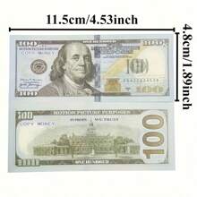 1Se/100pcs Set Ancestor And Family Sacrifice Banknotes - Fake Money For Sacrifice Yellow And White, No Need To Recharge, For Heaven Money, Ghost Money, Anniversary, No Battery Needed For Halloween, Chinese Customs Money Used To Burn For Ancestor Worship, Movie Props, Party Decor, Themed Events