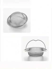1/3 Stück Spülbecken Filter, Küchen Abflussfilter, Scheiben Filter, für Spülbecken mit Griffen, Metall Spülbecken Filter, Bodenablauf für Küchengeschirr