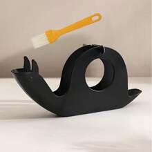 1/2/4/6pcs Snail-Shaped Mosquito Coil Holder With Cleaning Brush - Fireproof Anti-Scald Mosquito Repellent Stand With Dust Collector, Durable Plastic Home Decor, Suitable For Bedroom, Bathroom, Office, In White And Black Colors