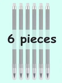 24/6pcs Personalized Customized Eternal Pencil, Personalized Customized Text, Pencil That Cannot Be Finished Without Sharpening, Advanced Technology Pencil With Rubber, Macaron Durable Creative Pencil, Essential Stationery For Back To School Season, Student Stationery, Customized Pen