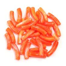 30pcs/Pack Acrylic Bicolor Cloud Shaped Curved Beads, 31X8mm, Minimalist Luxury Bracelet Necklace DIY Jewelry Making Accessories