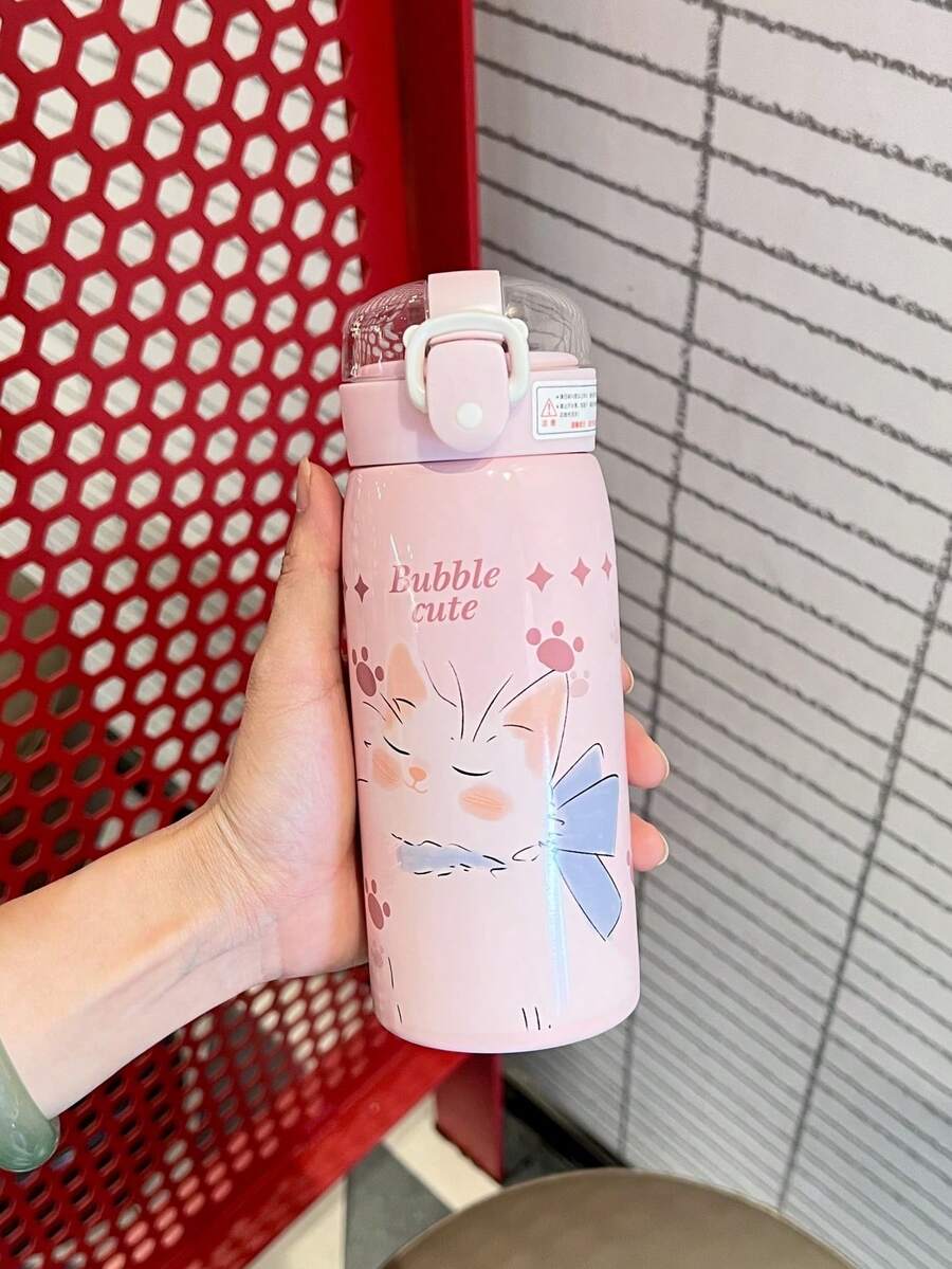 2025 Kids Vacuum Insulated Straw Bottle, Girls New Style Cup For School Use, Kindergarten Water Bottle