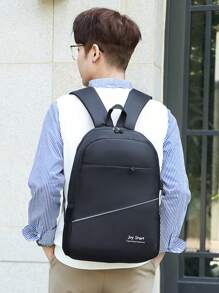 Three Pieces Multi-Pocket Foldable Waterproof Zipper Backpack Suitable For Teenagers, High School/College Students, Daily, School, Training, Commuting, Shopping, Travel