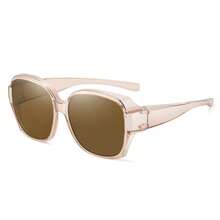 1 件装新款时尚夹式眼镜，适用于处方眼镜，女士防眩光驾驶眼镜，适合夏季海滩度假、户外、旅行方形遮阳镜 - 彩色 - 查看 13