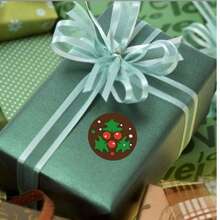 1/2/3 piezas 1 rollo de 500 hojas de pegatinas navideñas, etiquetas autoadhesivas circulares de 1 pulgada, utilizadas para embalaje de regalos DIY, horneado y decoración, pegatinas de sellado de cajas, pegatinas de sellado de embalaje, etiquetas de decoración de cajas de regalo y bolsas de embalaje, pegatinas de sellado, decoración de fiestas navideñas - 8 estilos únicos de pegatinas navideñas mixtas Navidad Decoraciones navideñas Pijamas navideños Regalos de Navidad Decoración navideña