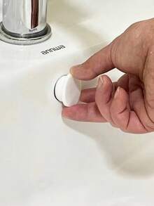 4pcs/1pc Washbasin Water Plug, Overflow Plug, Washbasin Water Plug, Sink Hole Washbasin Full Water Plug, Push-Type Sink Water Plug, Universal Type - Multicolor - View 1