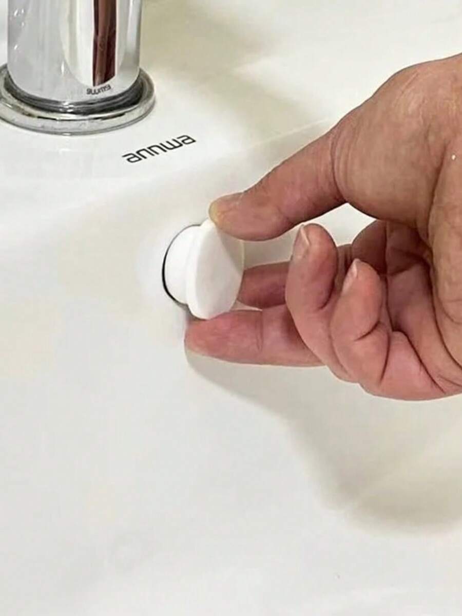 4pcs/1pc Washbasin Water Plug, Overflow Plug, Washbasin Water Plug, Sink Hole Washbasin Full Water Plug, Push-Type Sink Water Plug, Universal Type - Multicolor - View 1