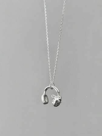 1pc Fashion Personalized Headphone Necklace, Suitable For Women In Any Occasion