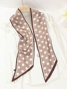 1 件女士波尔卡圆点 Twily 围巾丝带围巾包装带发带颈巾可用作手提包头巾、发带、头带非常适合装扮您的情人节
