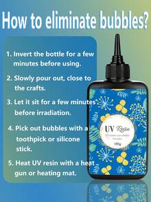 100g/200g/400g UV Resin Hard, Crystal Clear UV Cure Epoxy Resin Kit Premixed Resina UV Transparent Solar Activated Glue For Jewelry Making Fast Curing