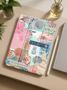 Une magnifique et mignonne coque de protection en forme de fleur de conque, avec un design résistant aux chocs, convenant aux étuis de protection pour iPad de 7e, 8e et 10e génération (10,2 pouces). Avec fente intégrée pour stylet et fonction de veille/réveil. Un cadeau idéal pour les fêtes et le nouvel an.